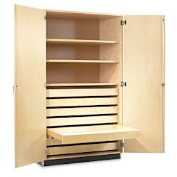 Diversified Spaces Paper Storage Cabinet - Maple (Open Cabinets)