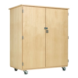Diversified Spaces Robotics Storage Cabinets - Cabinet with pull-out drawers and totes shown closed