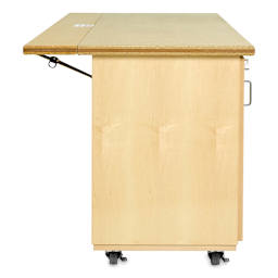 Diversified Spaces Robotic Storage Workbench-side view with drop down top extended