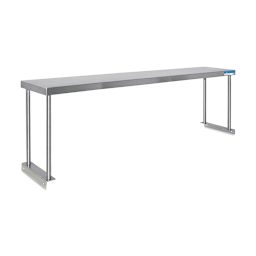 Diversified Spaces Stainless Steel Shelf - Single Shelf, 72" L x 12" W, for use with Steel Table