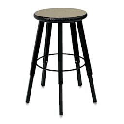 WB Mfg Solid Welded Stool - Adjustable 22" to 32", 5 Legs, Grey Nebula