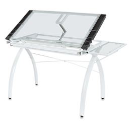 Studio Designs Futura Craft Station With Folding Shelf - White