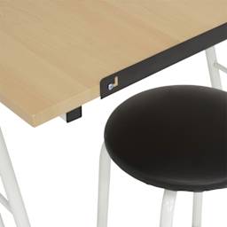 Studio Designs Craft Center Set, close-up of the pencil holder and stool seat