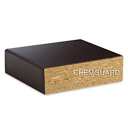 Diversified Spaces Plain Apron Tables - Cross cut of section of ChemGuard top