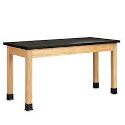 Diversified Spaces Plain Apron Table - Black Phenolic Top, 24" x 72"