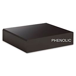 Diversified Spaces Plain Apron Tables - cross cut of section of Phenolic top 