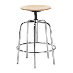 Bieffe Vintage Chair and Stool - Front view of stool