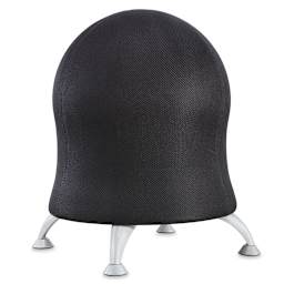 Safco Zenergy Ball Chairs - Front view of Black Mesh Chair