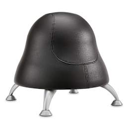 Safco Runtz Ball Chairs - Front view of Black Vinyl Chair
