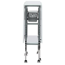 Studio Designs Hobby Table - Side view of table with panels folded down