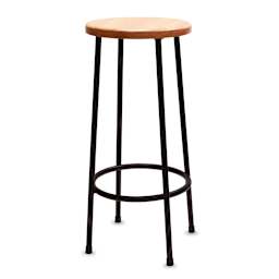 Richeson Lyptus and Steel Stool - 30"H, Round