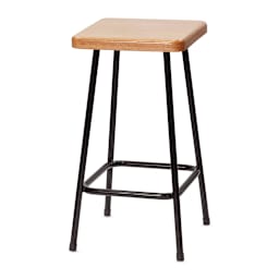 Richeson Lyptus and Steel Stool - 24"H, Square