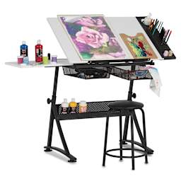 Studio Designs Fusion Center- in use with art supplies