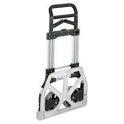 Safco Stow Away Heavy Duty Hand Truck - Black, collapsed