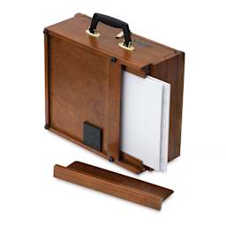Sienna Plein Air All in One Pochade Box - Closed showing slot for wet panel or canvas storage