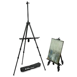 Blick Studio Aluminum Tripod Travel Easels can be used as a floor or table easel. (artwork not included)