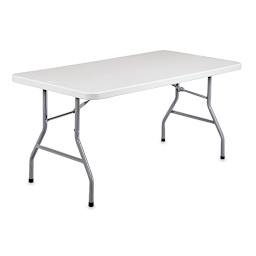 National Public Seating Corp. Folding Table - Rectangular, 30" x 60", Light Grey Top