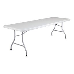 National Public Seating Corp. Folding Table - Rectangular, 30" x 96", Light Grey Top