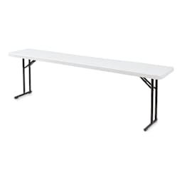 National Public Seating Corp. Folding Seminar Table - 18" x 96", Light Grey Top
