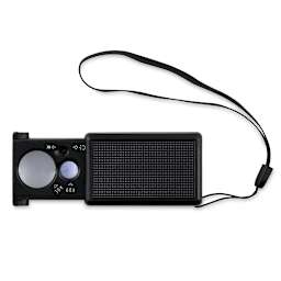 Iwata LED Light and Magnifier - Shown sideways with Magnifier extended
