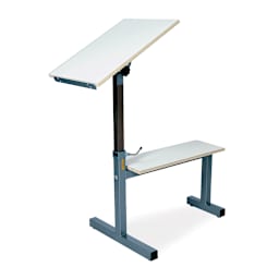 Klopfenstein Steel Art Horse - Top extended for painting in standing position
