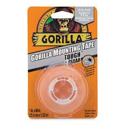 Gorilla Mounting Tape - Front of Blister package showing Clear Tape