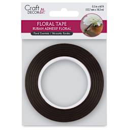 Craft Decor Floral Tape - Brown, 60 ft (In packaging)