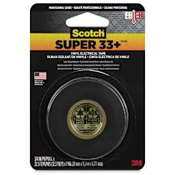 Scotch Super 33+ Vinyl Electrical Tape - 3/4" x 12 yds, front of the packaging 