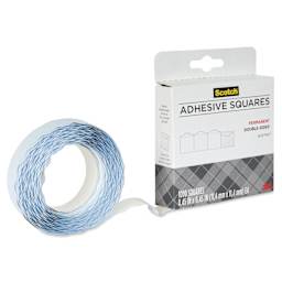 Scotch Permanent Adhesive Squares - Pkg of 1000, 0.45" x 0.45"