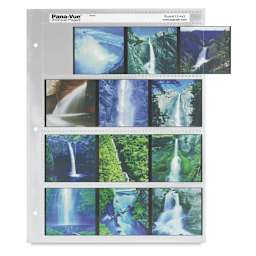 Pana-Vue Archival Pages - Sleeve holding 12 6 cm x 5 cm transparencies shown