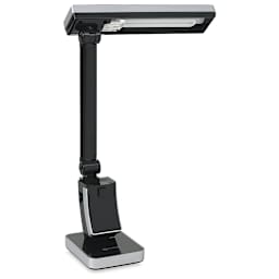 SlimLine Task Lamp - Slightly angled view with lamp head extended at right angle