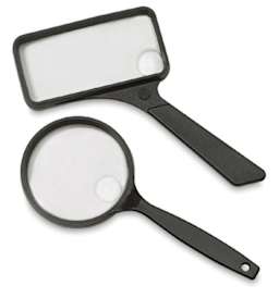 Hand Held Magnifiers - Top view of Two Magnifiers 