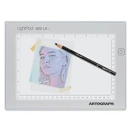 Artograph LED LightPad - 6" x 9" top view with sketch