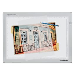 Artograph LED LightPad - 17" x 24" top view with sketch