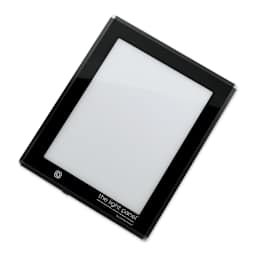 Gagne Porta-Trace LED Light Panel - Dimmable, 9" x 12", Black, right angle view of light panel
