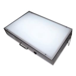 Gagne Porta-Trace LED Light Box - 24" x 36", 44 LED Modules, Stainless Steel Frame - in use