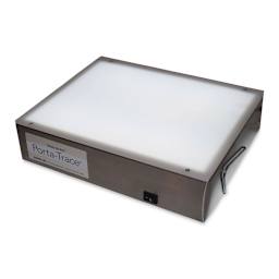 Gagne Porta-Trace LED Light Box - 10" x 12", 8 LED Modules, Stainless Steel Frame - in use