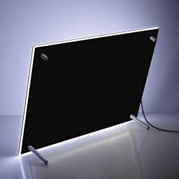Gagne Porta-Trace Lumen Series LED Light Panel - Back view showing optional 4" Legs 
