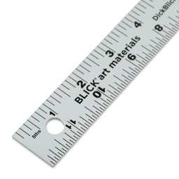 Blick Aluminum Ruler - 12" (close-up one)