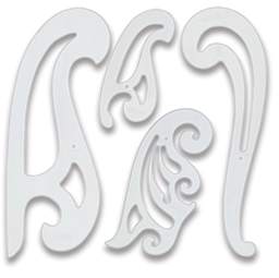 Westcott Set of French Curves, Set of 4
