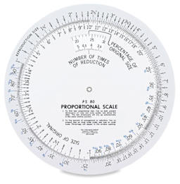 Westcott Proportional Scale - Top view of Large 8" scale