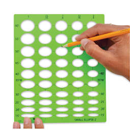 Westcott Ellipse Template - #2 Small - in use