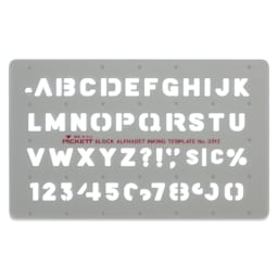 ChartPak Pickett Block Alphabet Template