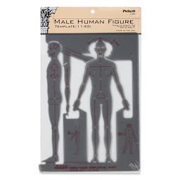 Chartpak Pickett Male Human Figure Template (front of packaging)