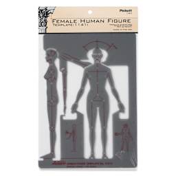 Chartpak Pickett Female Human Figure Template (front of packaging)