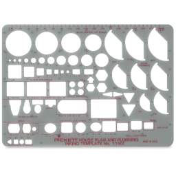 Chartpak Pickett Architectural Template for House and Plumbing planning