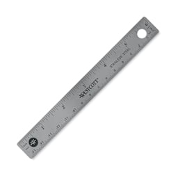 Westcott Flexible Stainless Steel Ruler - 6", Flexible