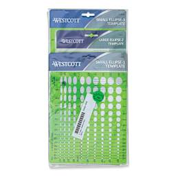 Westcott Ellipse Template - Set of 5 - front of packaging