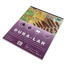 Grafix Dura-Lar Clear Acetate Alternative - 11" x 14" x .003", Pad, 25 Sheets - angled