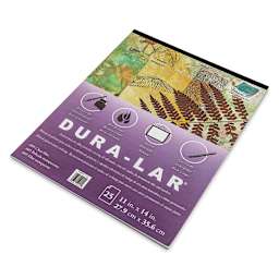 Grafix Dura-Lar Clear Acetate Alternative - 11" x 14" x .005", Pad, 25 Sheets - angled